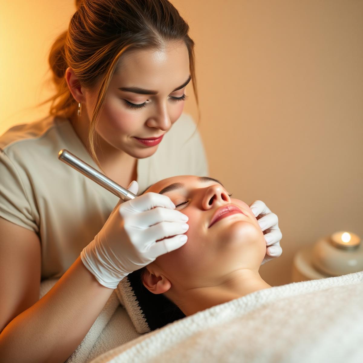 Calming facial treatment