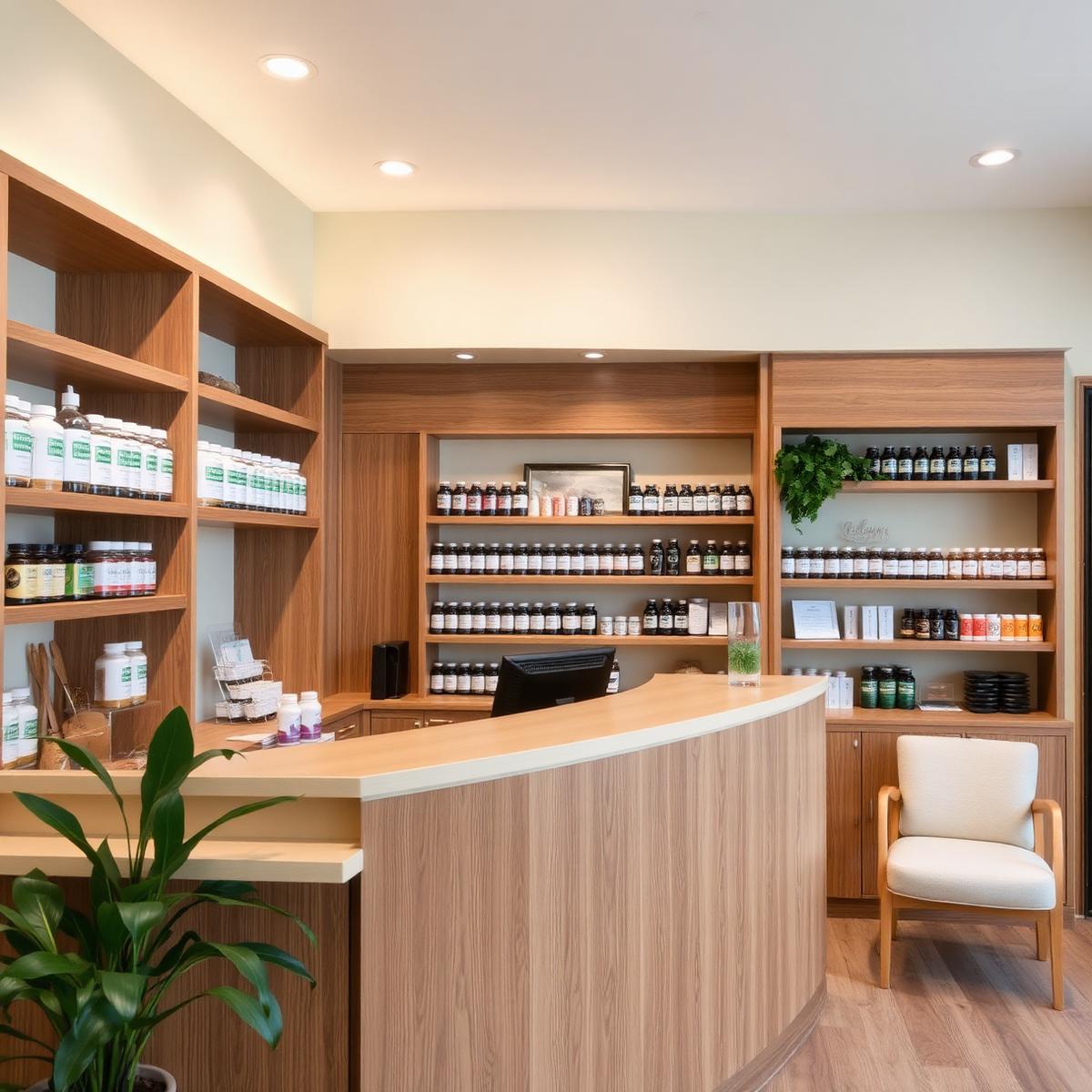 Apothecary and welcome area at MCHM